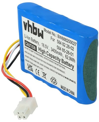 vhbw Akku kompatibel mit Gardena R160 | R130LIC, R100LIC, Sileno+ 4050 Rasenmäher (3400mAh 18,5V Li-Ion)