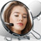 Retoo Miroir cosmétique double face avec grossissement x 1 et 2 fois, miroir de maquillage chromé pivotant à 360 ° pour maquillage, rasage, miroir sur pied, miroir de maquillage, miroir à rasoir