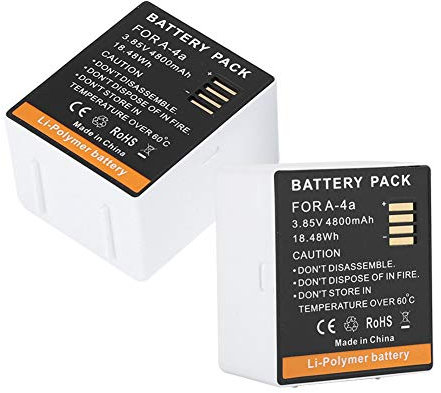 Dpofirs 2pcs A4a Battery Pack 4800mah Battery for Arlo Ultra Ultra 4k VMA5400-10000S-308-10069-01 Rechargeable Battery Replacement Battery Pack