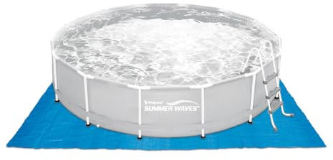 Summer Waves Pool Bodenplane Bodenschutzfolie blau