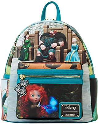 Loungefly Brave Merida Princess Scenes Schultertasche mit Doppelriemen