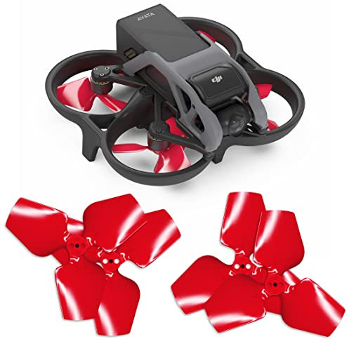 Master Airscrew 3-blatt Upgrade Propeller kompatibel mit DJI Avata - Rot, 4 Stück
