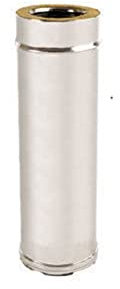 Doppelwandiges Edelstahlrohr L 250, Schornstein (Durchmesser 100/150)