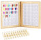 BNG Nail Colour Display Book Gel Polish Nails Art 120 Colors Card Chart with 240 Pcs False Nails Tips, Leather Book For Salon Sample Showing Tools, Gold