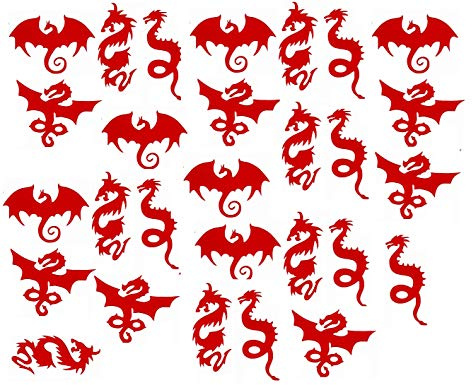 Dragon Collection (Dragon Vinyl Stickers Red)