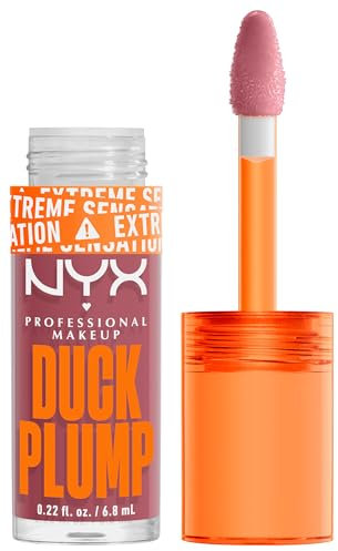 NYX Professional Makeup Duck Plump, Brillo de Labios, Efecto Volumen Instantáneo, Con Jengibre Picante, Fórmula Vegana, Tono: Lilac On Lock