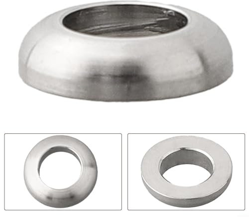 Premium Grade Titanium M6 Concave Convex Washers for Disc Brake Caliper (concave blue)