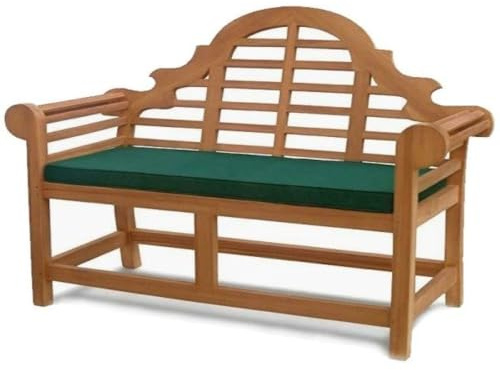 Teako Design Bankauflage 140cm x 47cm für Gartenbank Caserta, UV-beständig, wasserabweisend, langlebig, Pflegeleicht, Gartenzubehör (Grün)