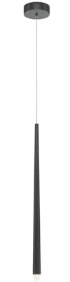 Licht-Erlebnisse LED Hängelampe schmal Metall B: 3,5 cm H: max. 368,8 cm Schwarz Weiß verstellbar 3000-4000 K Farbwechsel Modern Pendelleuchte Esstisch Tresen
