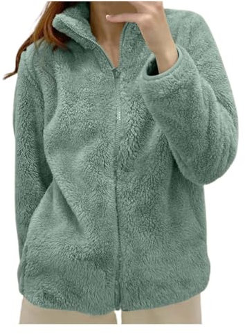 BGFIPAJG Regali Natale Economici Tuta Trap Star Ricamata Tuta da Ginnastica Donna Sauna Giacca Impermeabile da Montagna Donna Felpa in Peluche da Donna Felpa Donna Pile Invernale Caldo