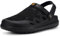 Zuecos Unisex Hombres Mujeres Zapatillas de Playa Sandalias Piscina Vernano Respirable Malla Antideslizante Ligero Casual Pantuflas,Negro,43 EU