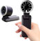 ORANJUZIGO Handheld Turbo Fan with LED Digital Display and 180°Folding Design,5 Speeds Adjustable Portable Rechargeable,Personal Fan Handheld for Travel,Office,Outdoor and Home (Black)