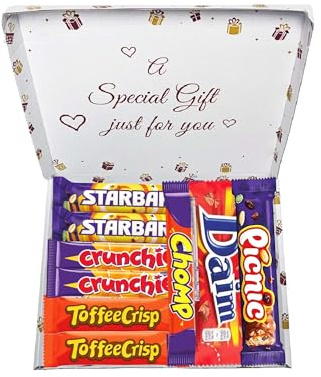 Luxury Milk Chocolate Gift Box - Bars | Selection of Your Favourite Chocolate Bars | Elegant Gift Packaging | Hamper for Birthday, Anniversary & More