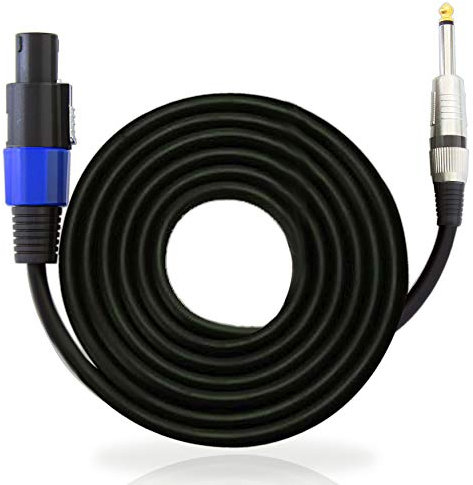 Pyle-Pro PPSJ15 15ft 12 Awg Speaker Cable Speakon to Jack