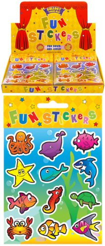 144 Meerestiere Aufkleber (Sealife stickers)