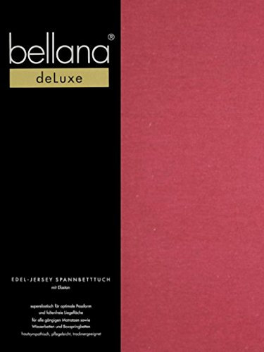 Bellana® Deluxe Spannbetttuch für Wasserbetten und Boxspringbetten, 180-200 x 200-220 cm, Bordeaux