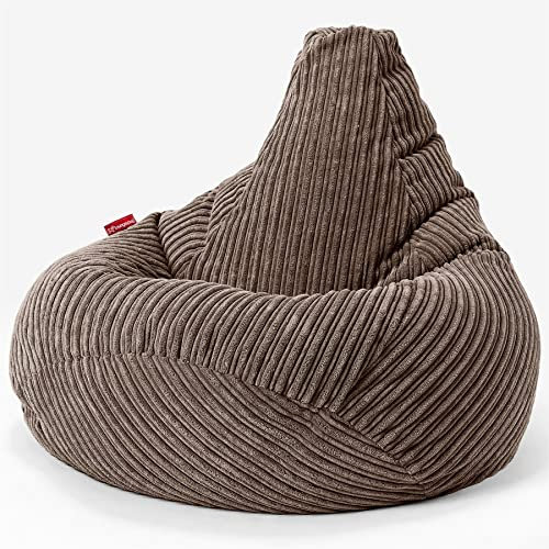 Lounge Pug, Gaming Sitzsack Sessel, Cord Mocca