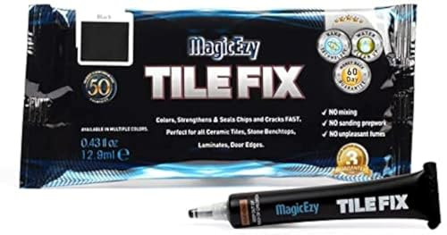 MagicEzy Tile Fix - Black Strong Scratch Repair for Chipped & Cracked Tiles