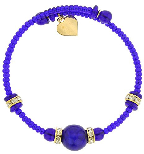 Glass Of Venice Carino - Pulsera de cristal de Murano, color azul marino