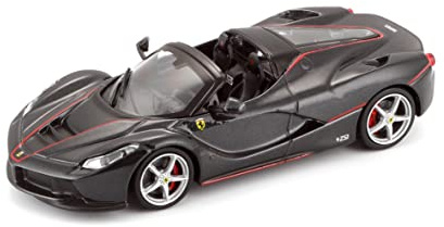 Bburago 1:43 Ferrari LaFerrari Aperta, Schwarz