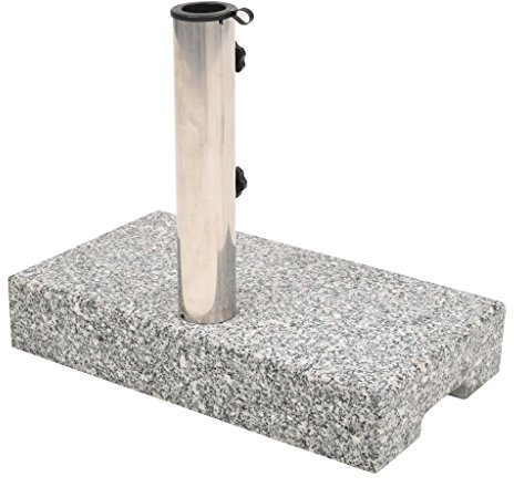 Festnight Pied de Parasol Rectangulaire en Granite 25 kg pour Jardin