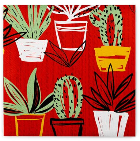 Mank Airlaid-Servietten 40x40 cm | Premium Einweg-Serviette | textilähnlich und saugstark | perfekt für mexikanische Events & Partys | 50 Stück | Sancho (Mexican-Style)