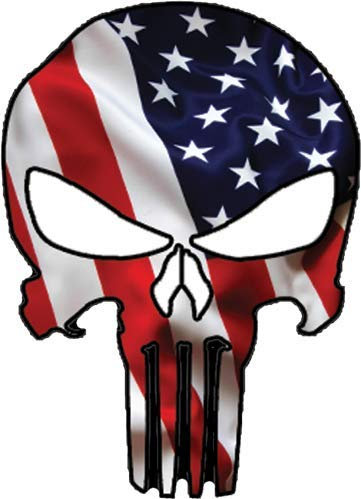 Reflektierende Aufkleber für Motorradhelm The Punisher