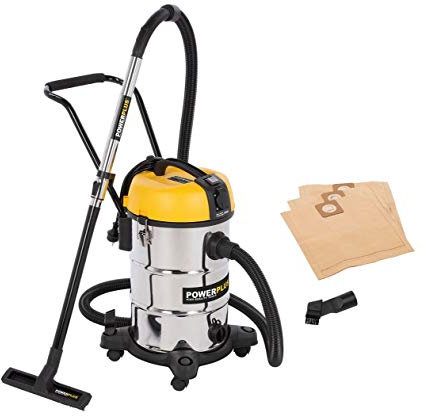 POWERPLUS Power Plus POWX3240 Aspiradora en seco y húmedo (1200 W, 30 L), Multicolor