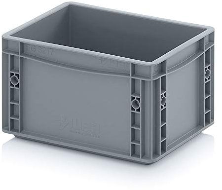 Auer Packaging Eurobehälter 30 x 20 x 17 Euro stapelbar 30x20x17 Lagerbox Eurobox klein grau