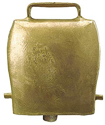 Gerade Stahlglocke Bronze 75mm Durchmesser, 85mm hoch, 50mm Durchfuehrung