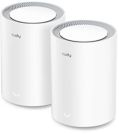 Cudy M1800 2er-Pack AX1800 WiFi 6 Mesh System für Das Gesamte Haus 5G Gigabit VPN Router/Extender, Elterliche Kontrolle