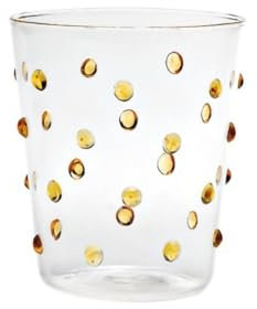 Bicchiere Zafferano Party Tumbler Giallo oro 45 Cl Set 6 pezzi In Vetro