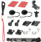 Higatful Kit de montage pour casque de ski/moto/snowboard Insta360 One X2, One R et GoPro Hero 10 9