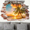 Bilderwelten 3D Wandtattoo - Sonnenaufgang am Strand, Größe:30cm x 40cm