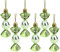 Christmas Concepts® Packung mit 6-8cm Mini-Kugeln in süßer Form – Glänzend & Glitzerverziert – Christbaumschmuck (Limonengrün)