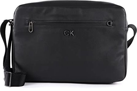 Calvin Klein Foundation Messenger W/PCKT CK Black