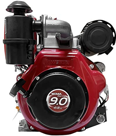 Weima WM186FBE Ölbadluftfilter 9 PS 418ccm Dieselmotor E-Starter KW 25 mm Rüttelplatte Einachser Austauschmotor 2 Jahren Garantie