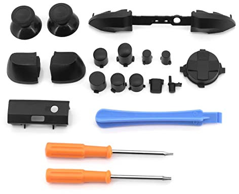 Yuhtech Gamepad Repair Parts, Replacement ABXY Buttons LB RB LT RT Bumper Trigger Buttons Set Repair Parts Kit with T6 T8 Screwdriver for Xbox Series X, Xbox Series S Controller