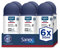 Sanex Men Dermo Invisible Deodorant für Herren, 24H-Schutz, Antitranspirant, Anti-Reizung, 0% Alkohol, bekämpft schlechten Geruch, weiße Flecken, 6 Stück x 50 ml
