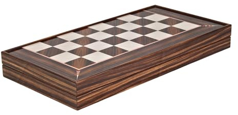 Wooden Walnut Design Backgammon Set 20 Inch