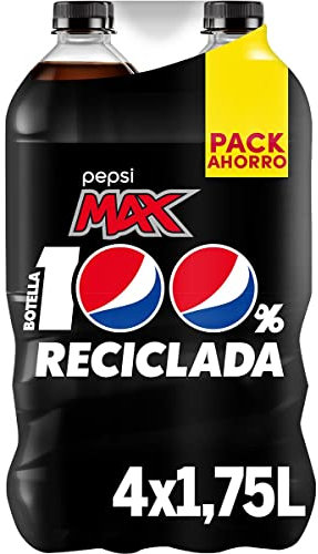 PEPSI MAX Zero Azúcar refresco de cola pack 4 botellas 1,75 l