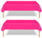 2Pcs 137*274cm Hot Pink Party Tablecloth Decorations for Girls Birthday,Disposable Party Table Cloth Party Table Covers Dining Tablecover for Indoor or Outdoor Girls Women Birthday Picnic Party Favor