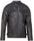 URBAN 5884 Giacca Pelle Uomo RALF, Giubbotto in Vera Pelle Ovina in Stile Biker, Morbido e Resistente, Nera, 5XL