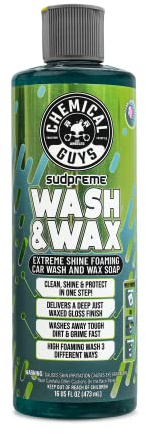 Chemical Guys CWS10216 Sudpreme Wash & Wax Extreme Shine Foaming Car Wash Soap (Safe for Cars, Trucks, SUVs, Motorcycles, RVs & More) 16 fl oz