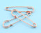 Sicherheitsnadeln, Kiltnadeln, Nadeln for Kleidung, 15 Stück, 65/75 mm, Roségold, Sicherheitsnadeln, Jumbo-Sicherheitsnadel for Decke, Metallnadeln, Brosche, Sicherheitsnadeln, DIY, Jumbo-Sicherheitsn