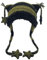 Y2K Beanies Y2k Beanie für Damen, Gothic-Strickmütze, Grunge-Häkelmützen für Damen, Zubehör, Schwarz Grün, Medium