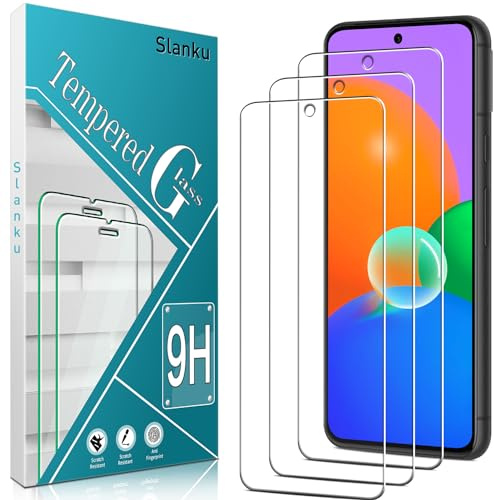 Slanku [3 Piezas Protector de Pantalla para Google Pixel 8a, Cristal Templado, Anti-Rasguños, Anti-Huellas, Sin Burbujas, Dureza 9H, Fácil de Instalar