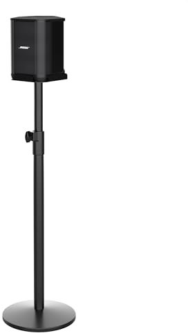 Neeotyy Support de haut-parleur robuste pour Bose S1 Pro Plus/S1 Pro, structure métallique, hauteur maximale de 91,9 cm, support de haut-parleur Bose (simple) noir