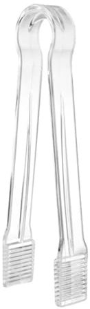 Efficient Tool - Pinzas de hielo de plástico versátiles para manejar el hielo sin esfuerzo, duplicando el frío en tus bebidas de verano WaU869 (transparente, 16 x 3,5 x 1,6 cm)