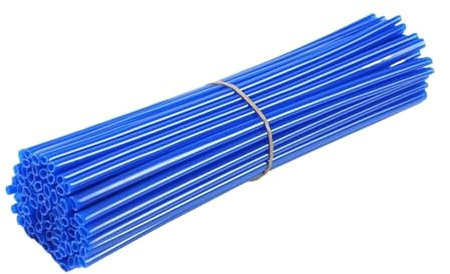 susongyuheng Nuevo Kit de 36 Piezas for Envolver radios y Llantas de Motocicletas, Funda Protectora for Motocross, Motos de Cross, Enduro y Supermoto(Light Blue)